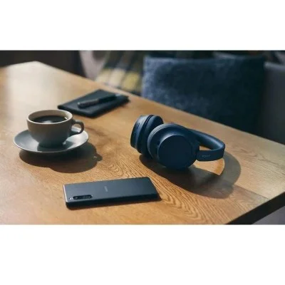 Sony Noise Canceling Wireless Headphones Bluetooth with Microphone - BLUE